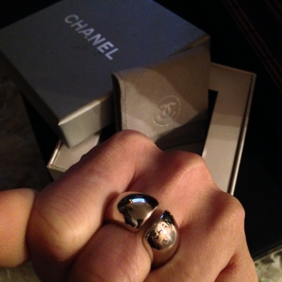 🚫sold🚫CHANEL 925 Sterling Silver Ring Vintage - Picture 4 of 8